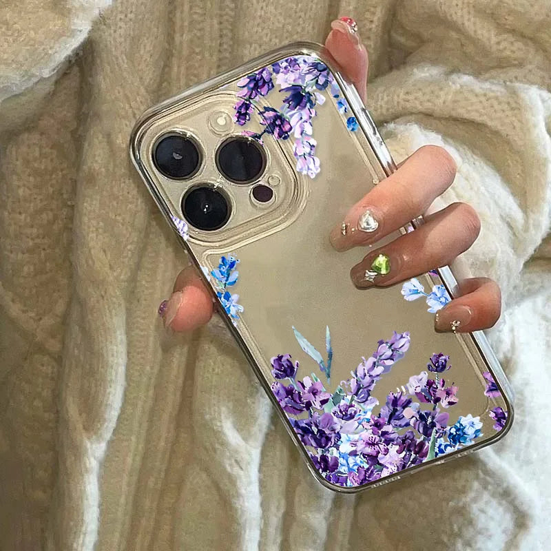 Floral Clear Silicone Case