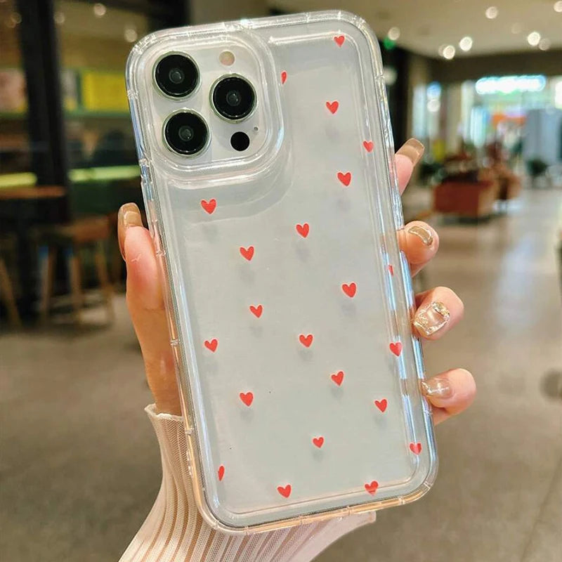 Minimal Heart Clear Case