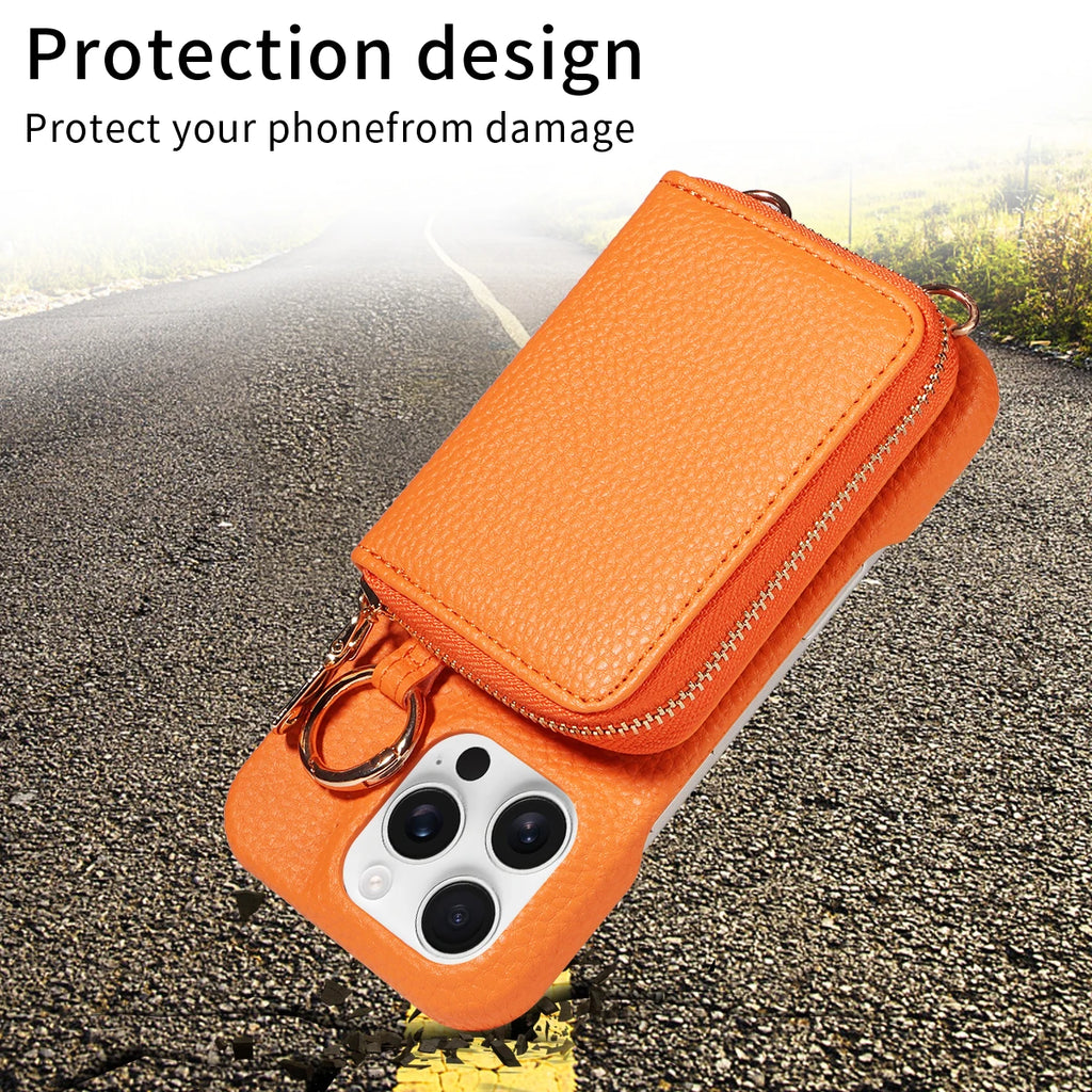 Faux Crossbody Wallet Case