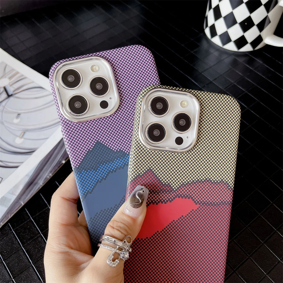 Carbon Fiber Texture Case for iPhone