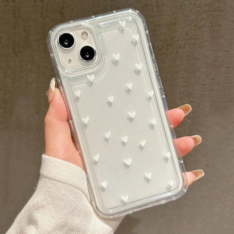 Minimal Heart Clear Case