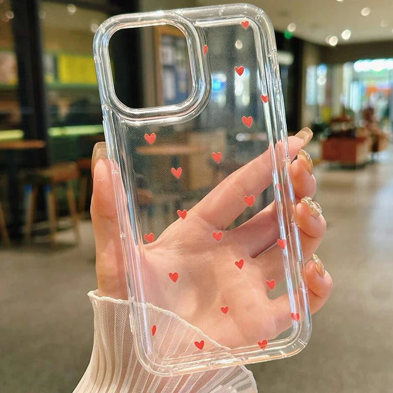 Minimal Heart Clear Case