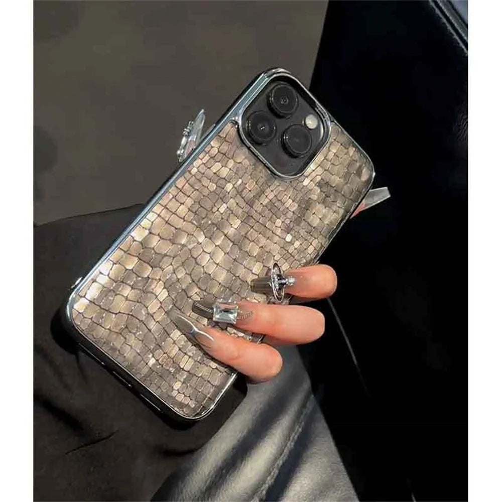 Luxury Croc Gloss Case