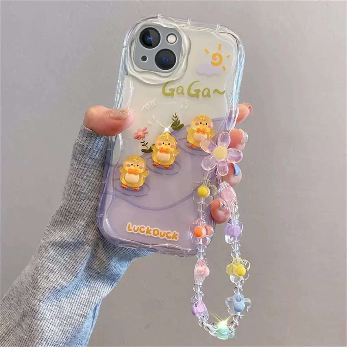 Bear Charm Lanyard Case