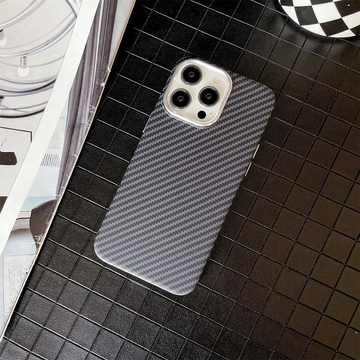 Carbon Fiber Texture Case for iPhone