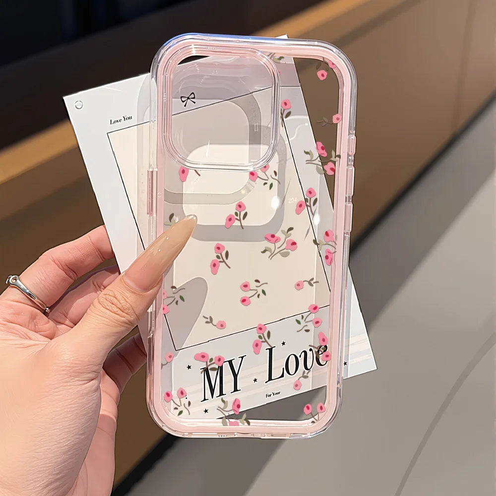 Adorable Heart Silicone Clear Case