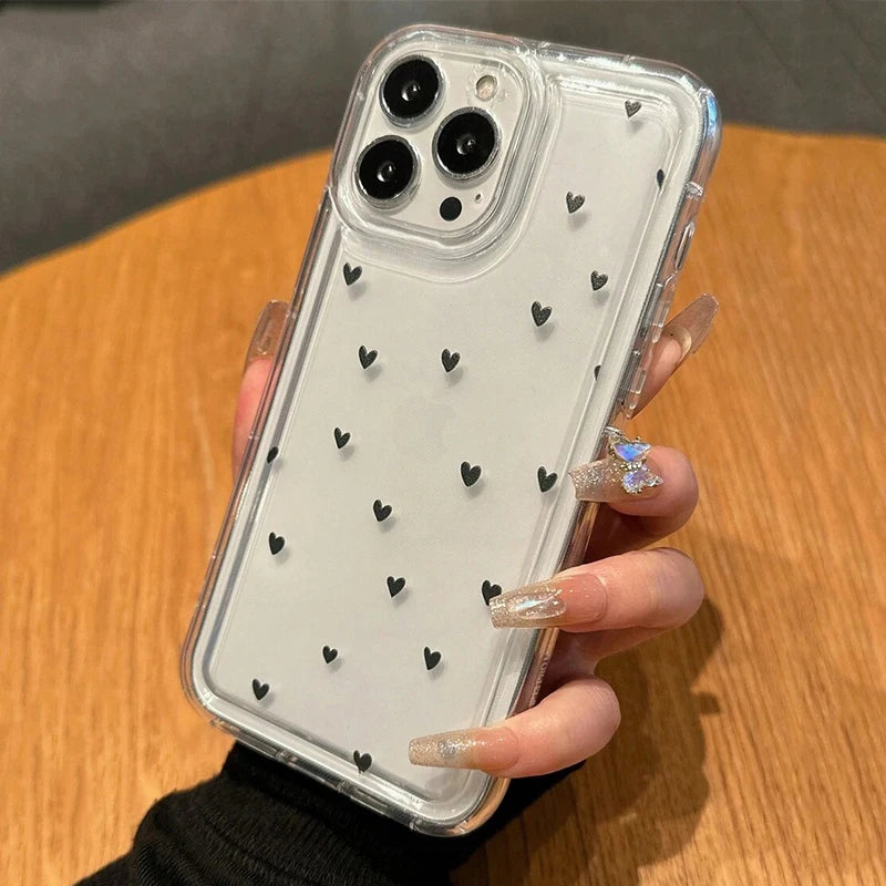 Minimal Heart Clear Case