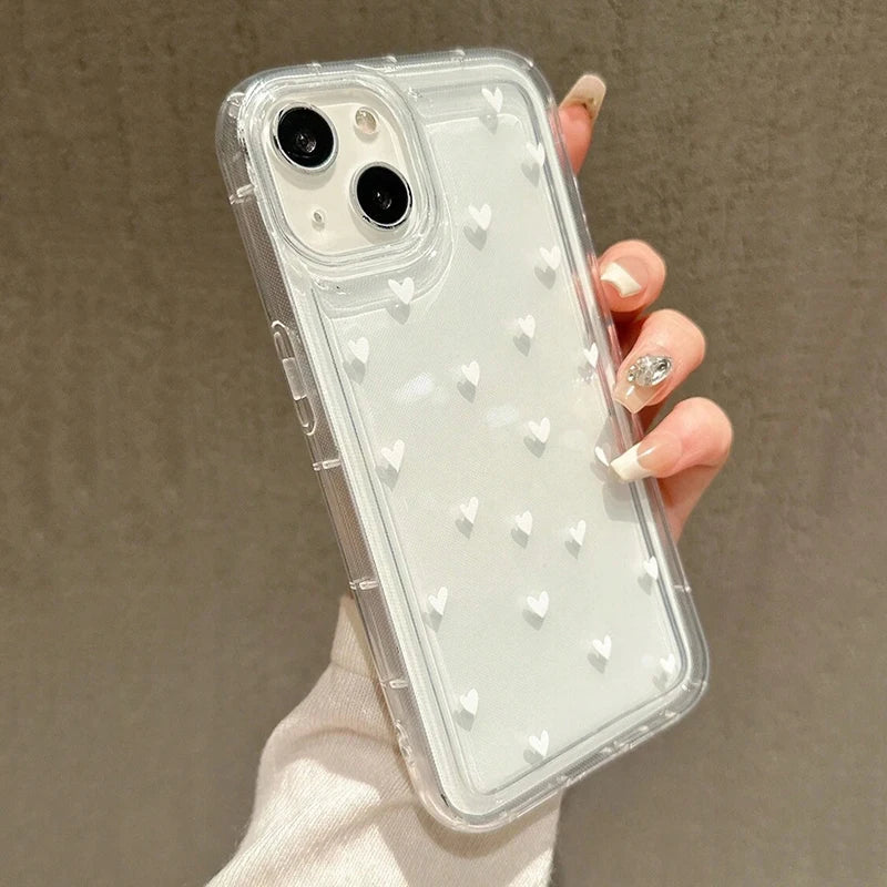 Minimal Heart Clear Case