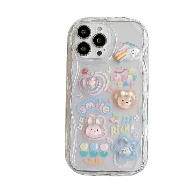 Bear Charm Lanyard Case