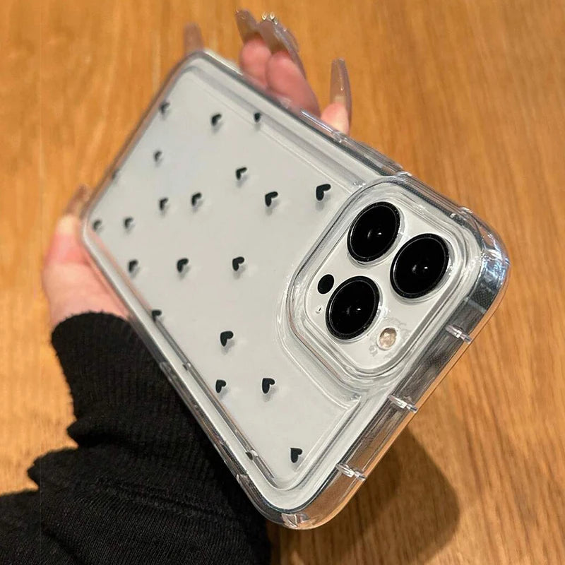 Minimal Heart Clear Case