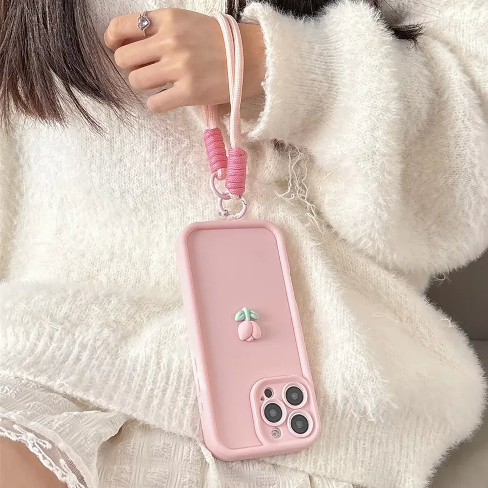 Tulip Charm Lanyard Case