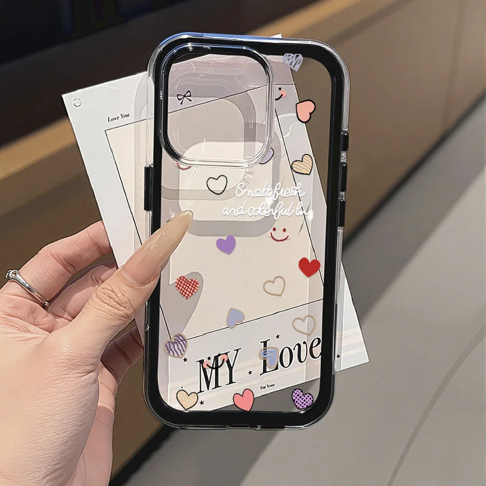 Adorable Heart Silicone Clear Case