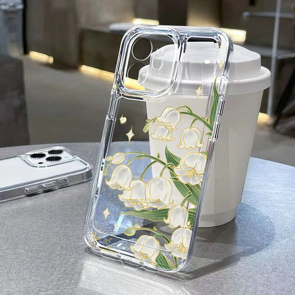 Aesthetic Flower Clear Case