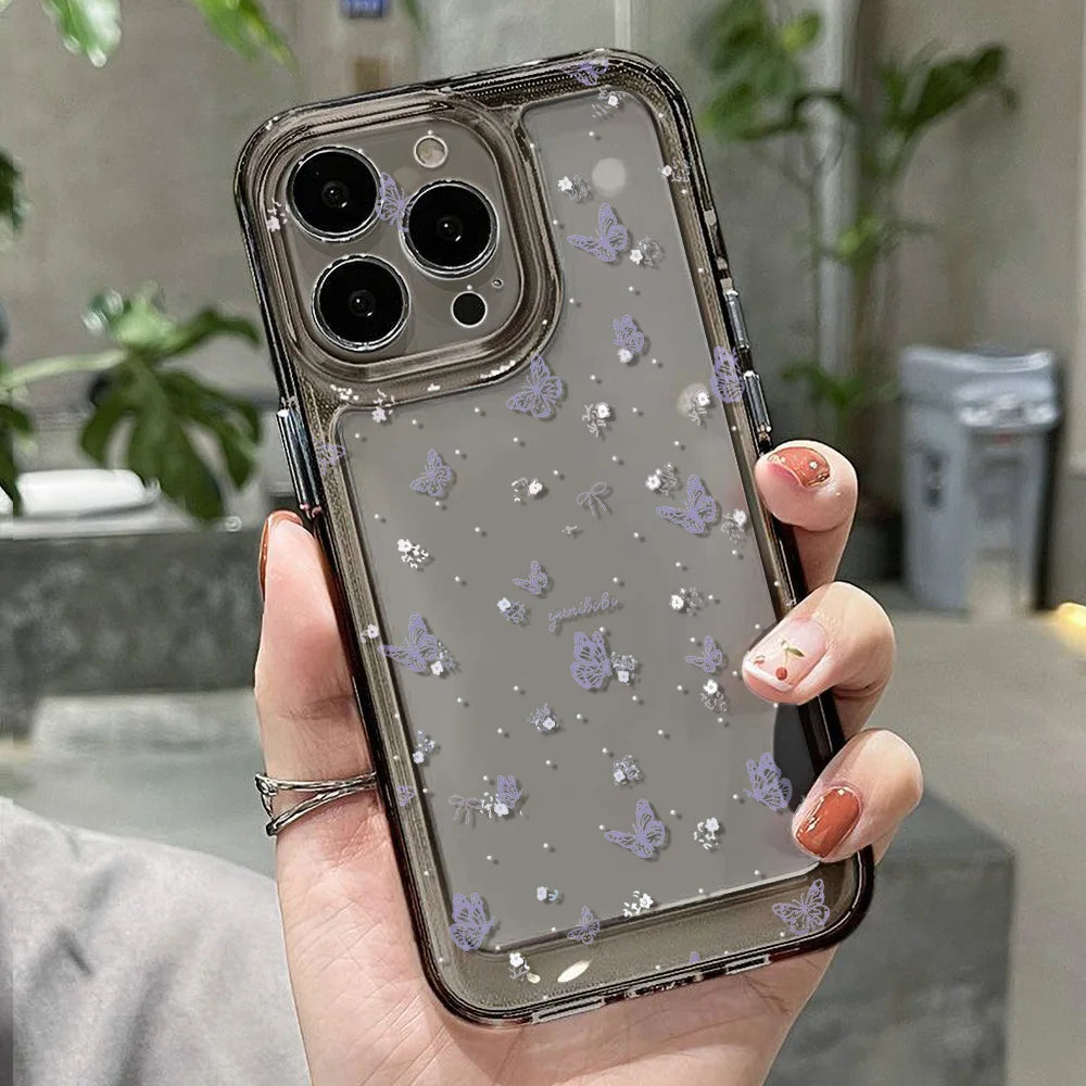 Crystal Butterfly Clear Case