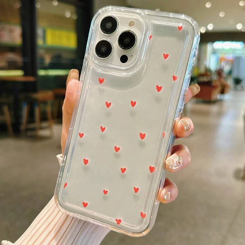 Minimal Heart Clear Case