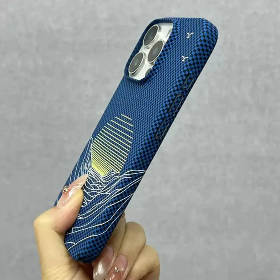 Slim Carbon Fiber Pattern Case