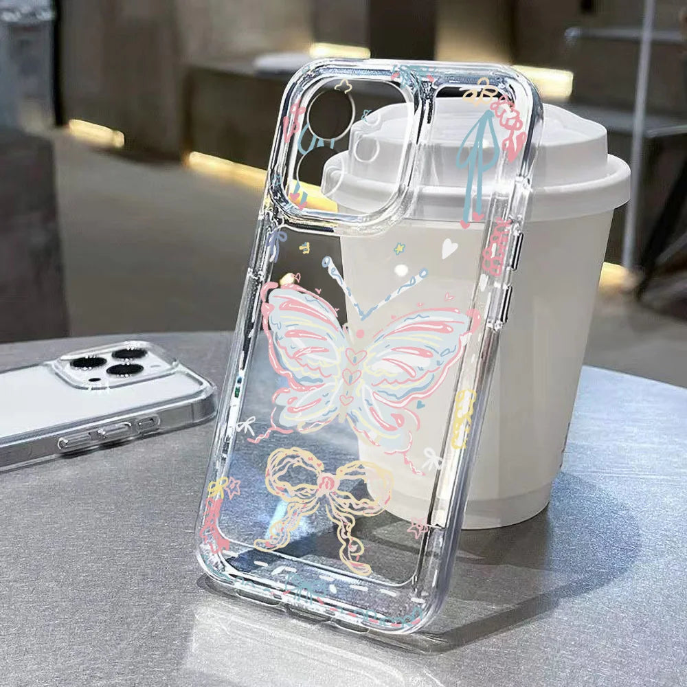 Crystal Butterfly Clear Case