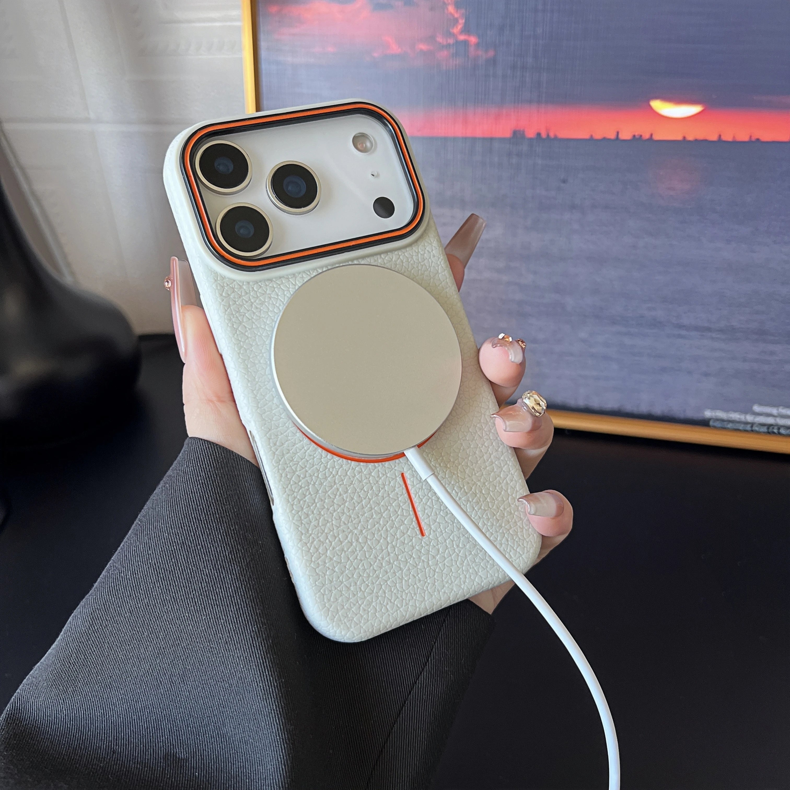 Frosted Lichee Mag Case