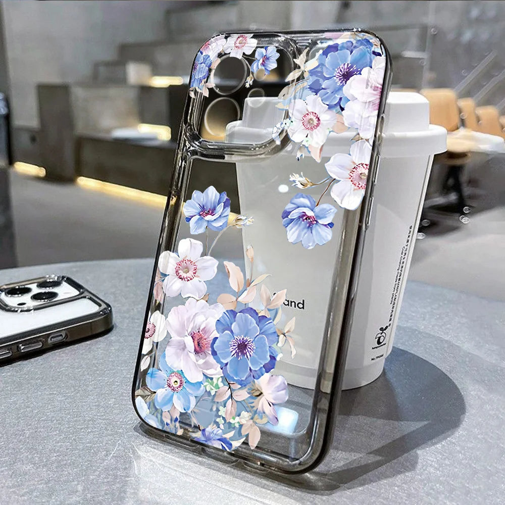 Floral Clear Silicone Case