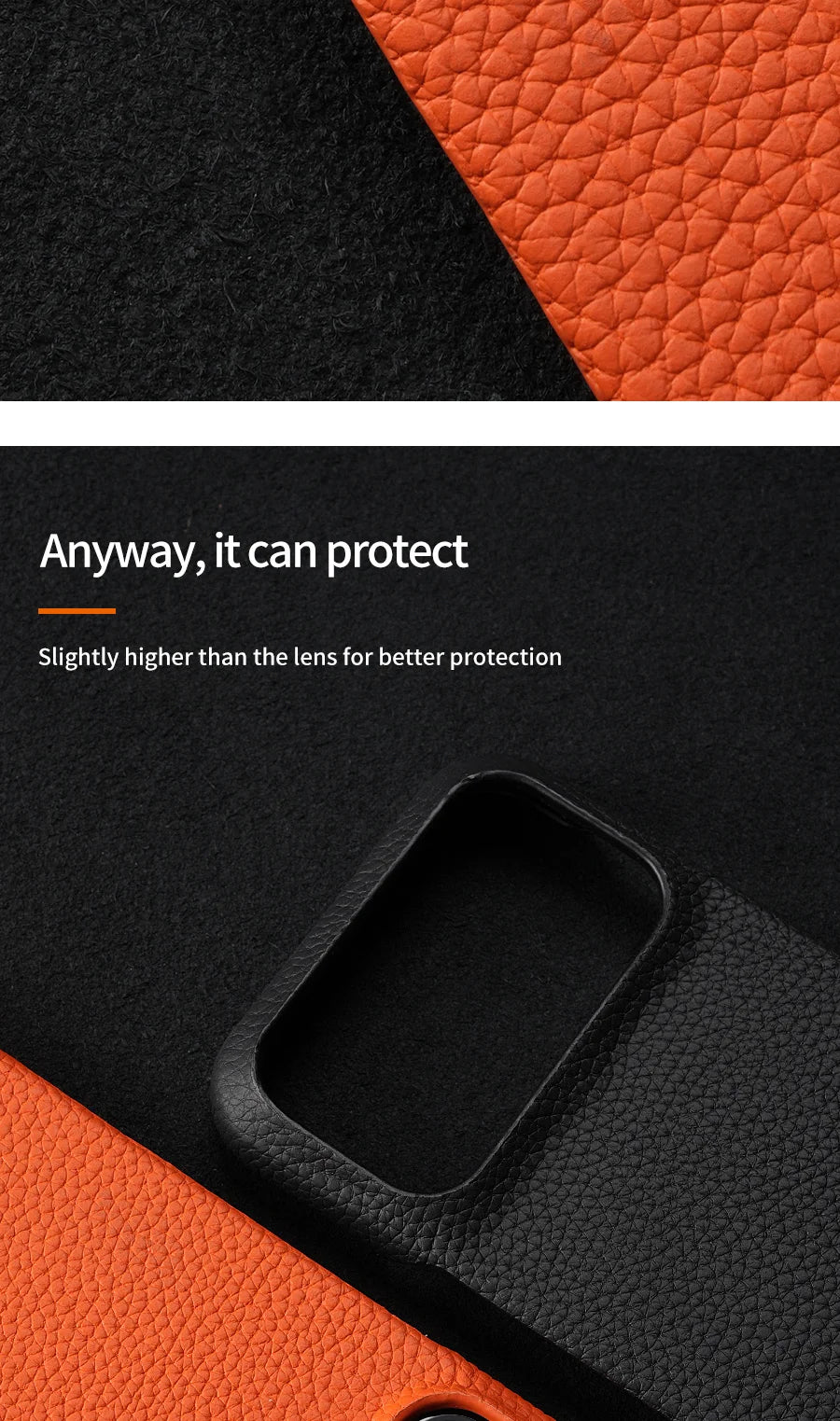 Luxury Natural Cowhide Leather Case