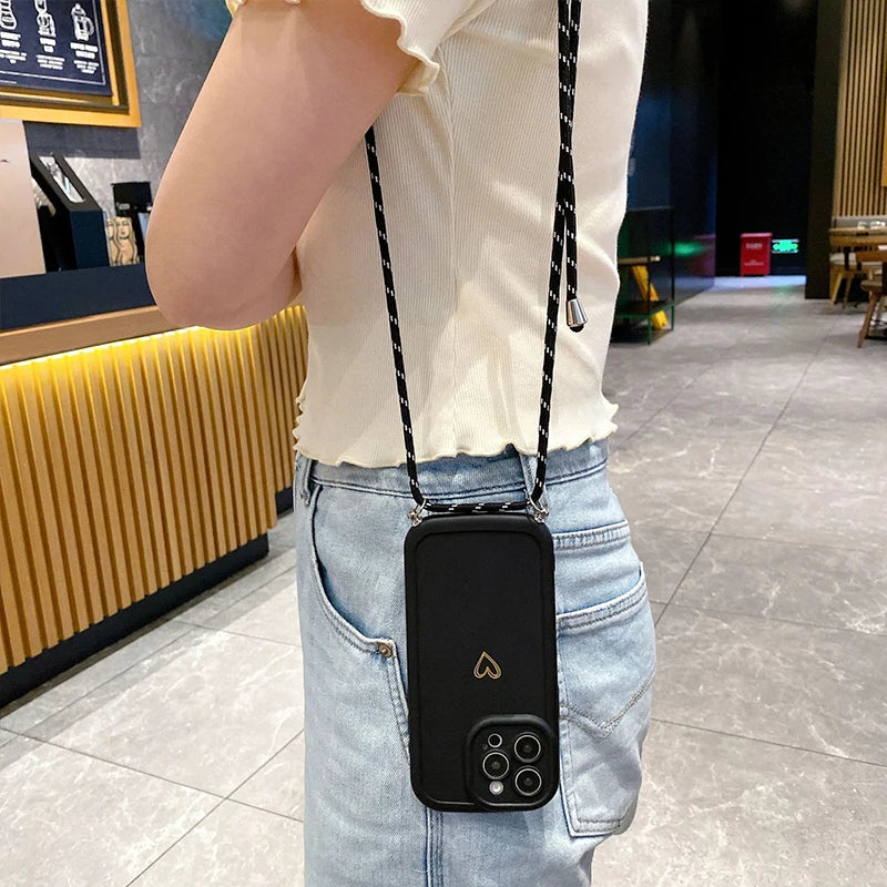 Love Lanyard Crossbody Case