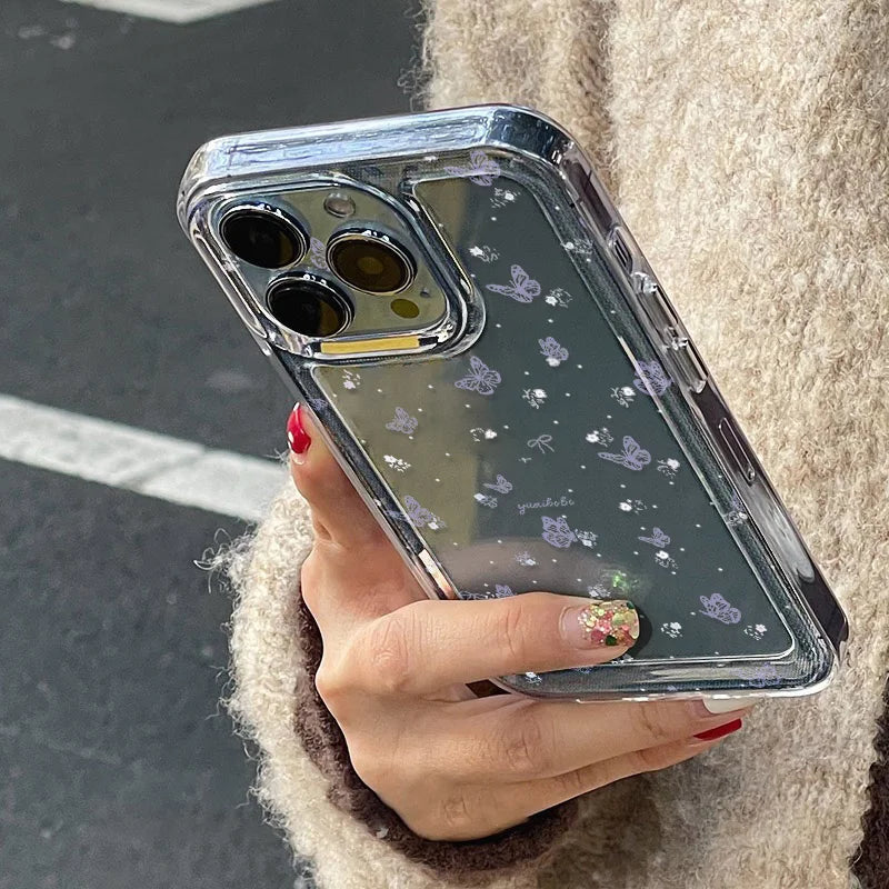 Crystal Butterfly Clear Case