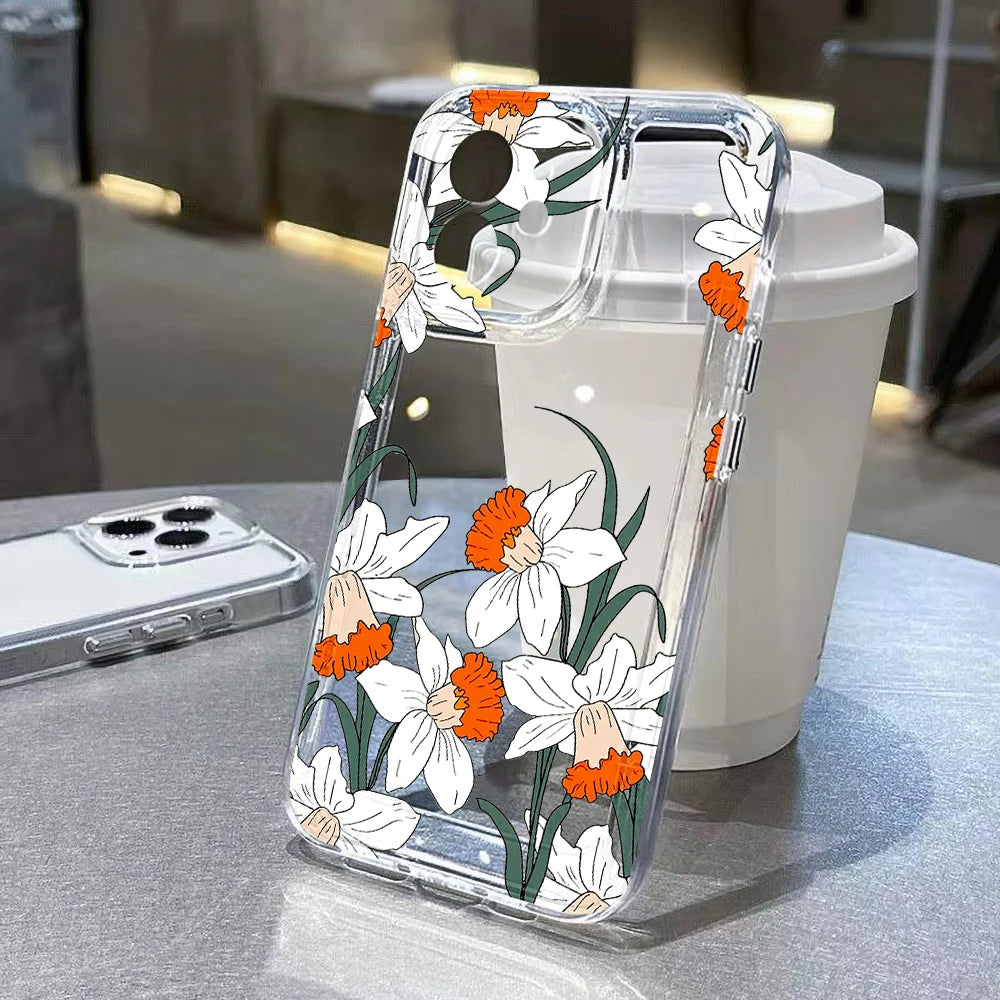 Aesthetic Flower Clear Case