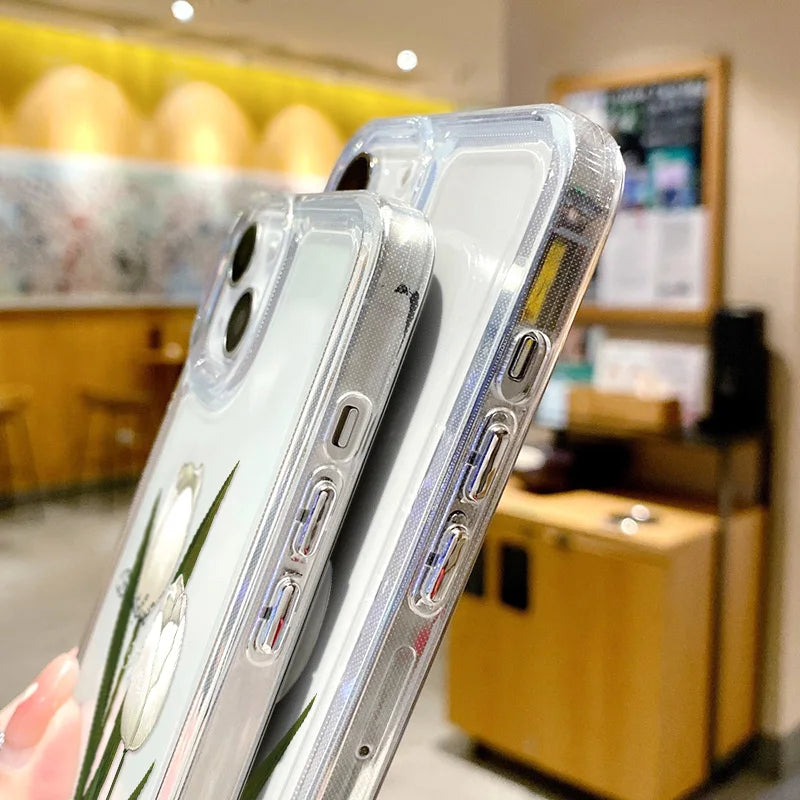 Tulip Bloom Clear Case