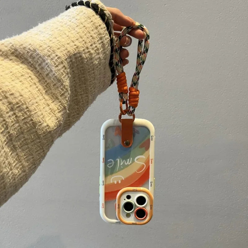 Rainbow Smilley Ink Wrist Case