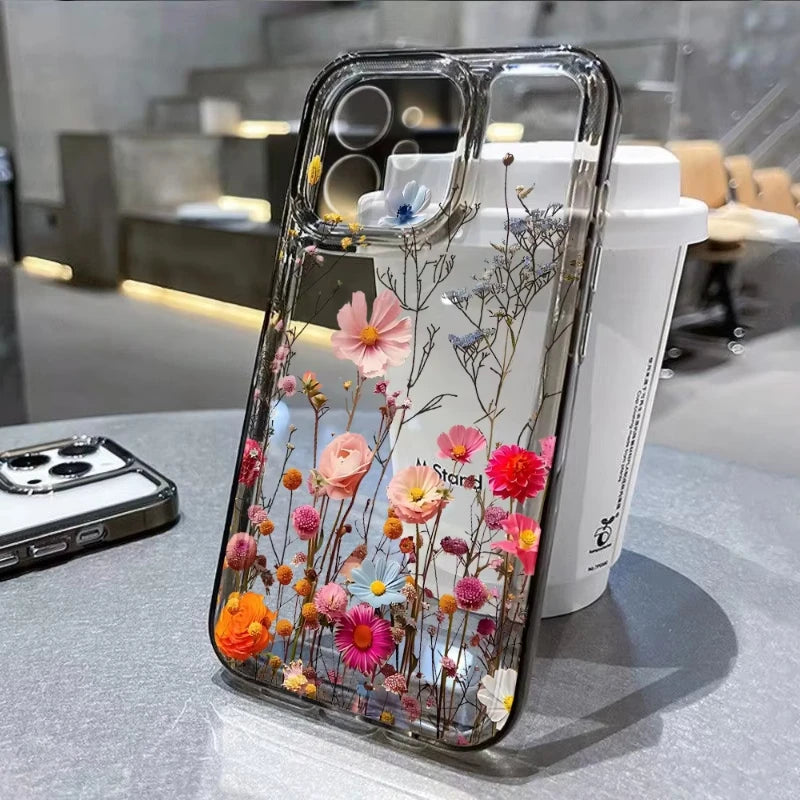 Floral Clear Silicone Case