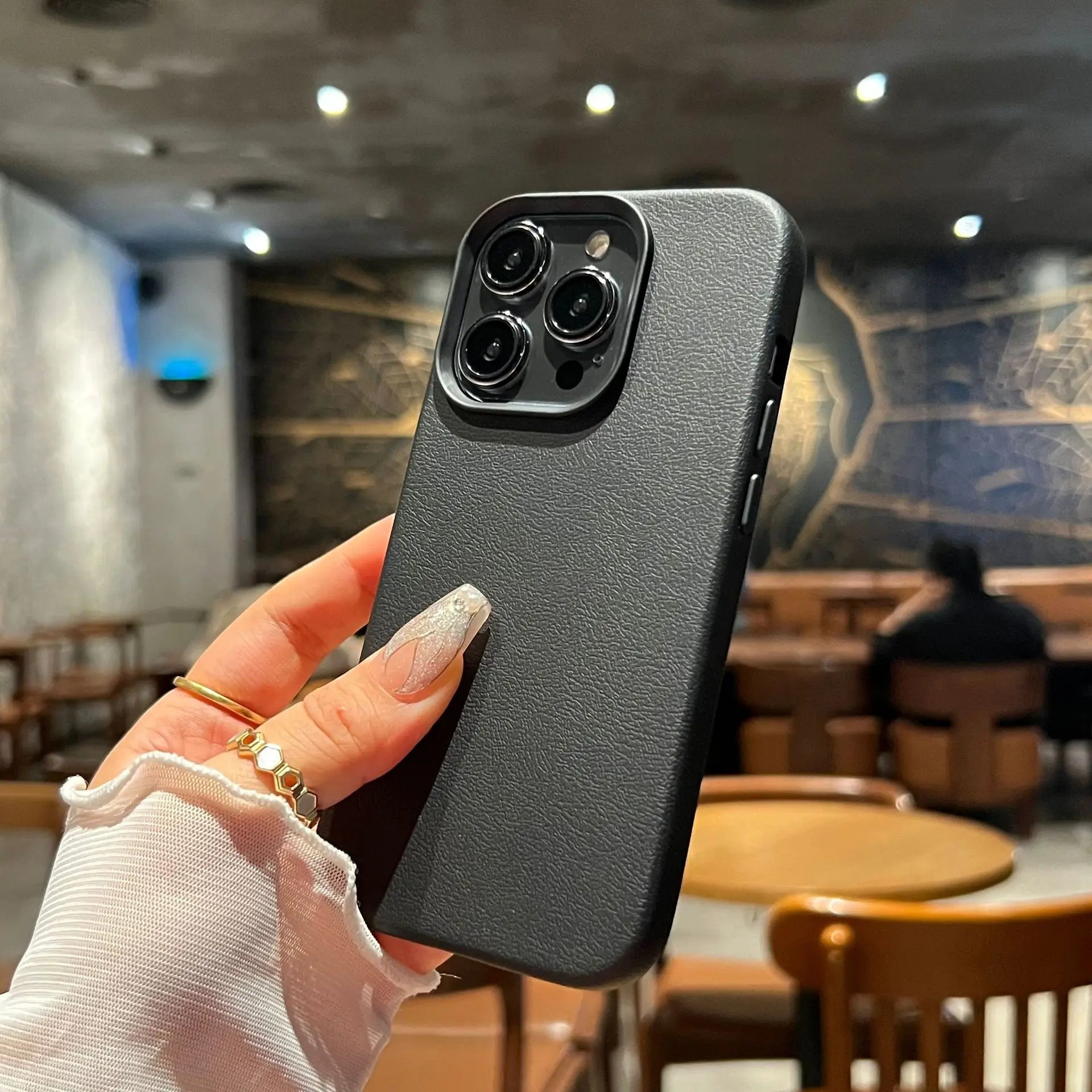 Soft Litchi Leather Pattern Case