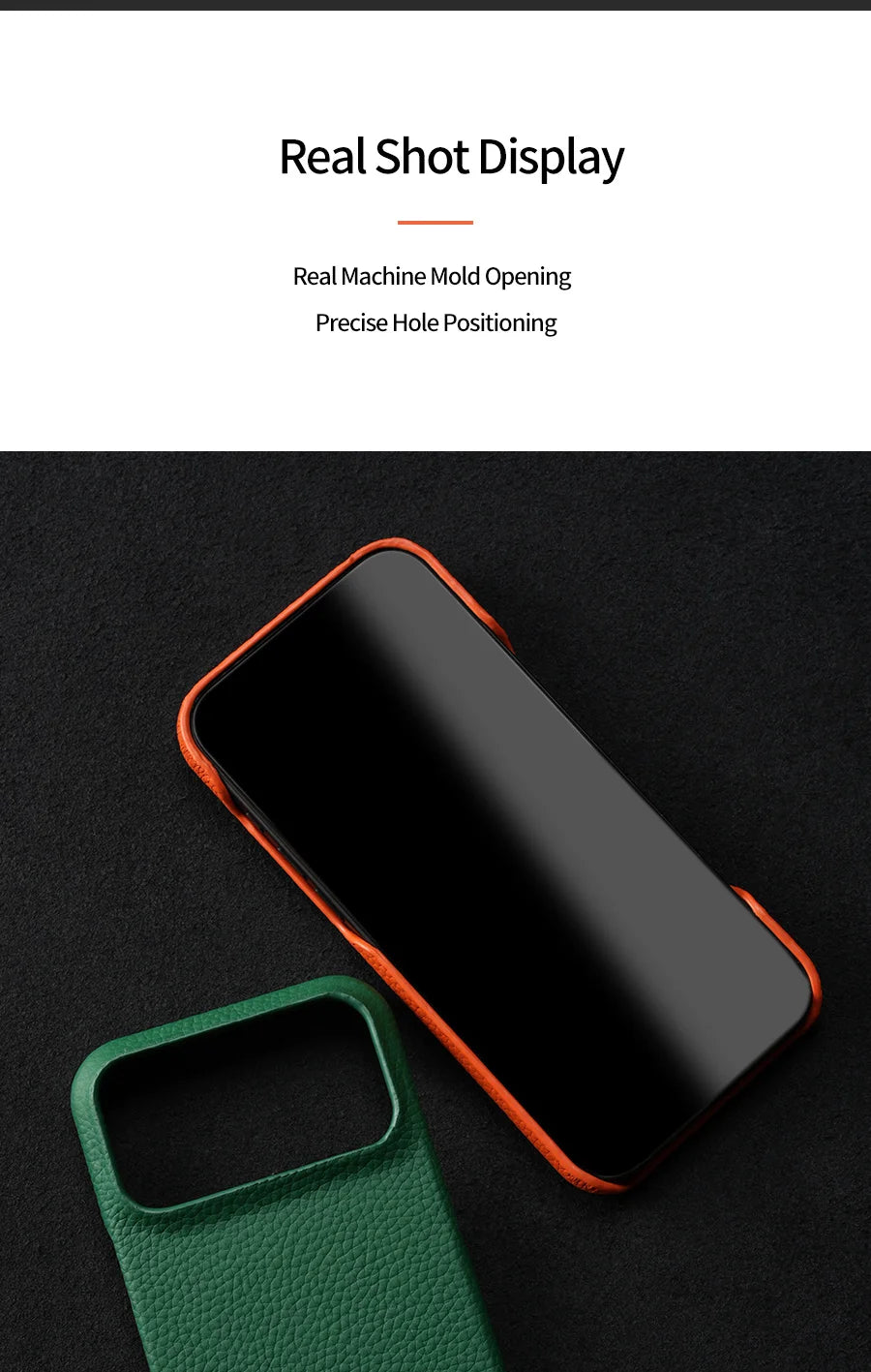 Luxury Natural Cowhide Leather Case