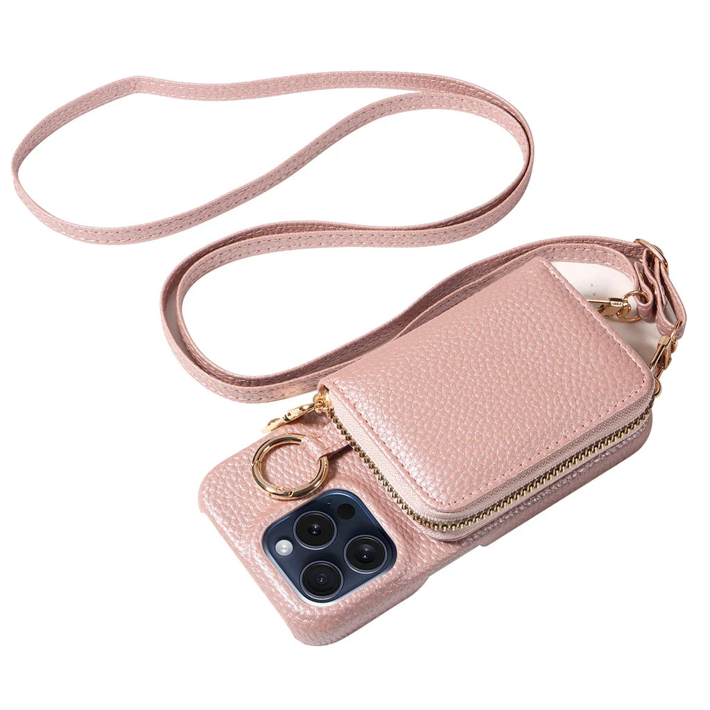 Faux Crossbody Wallet Case
