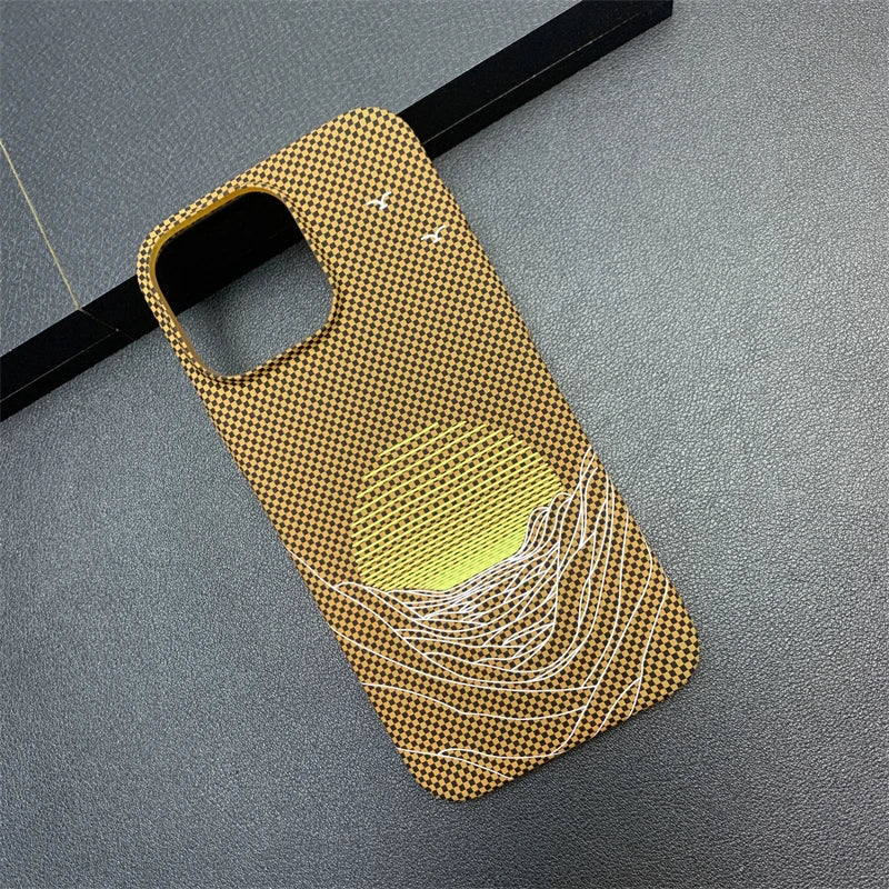 Slim Carbon Fiber Pattern Case