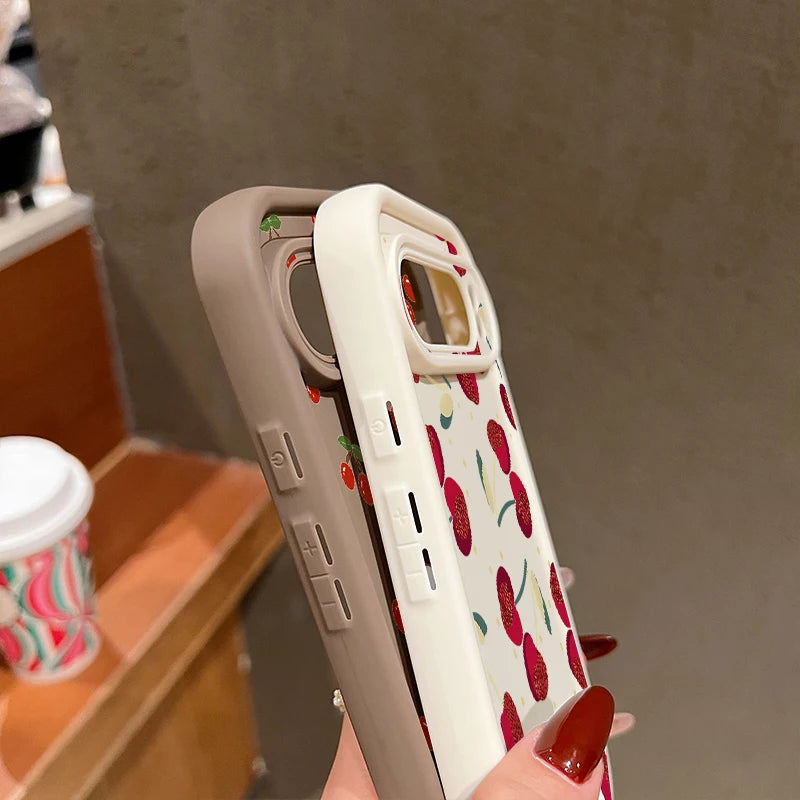 Cute Cherry Silicone Pixel Case