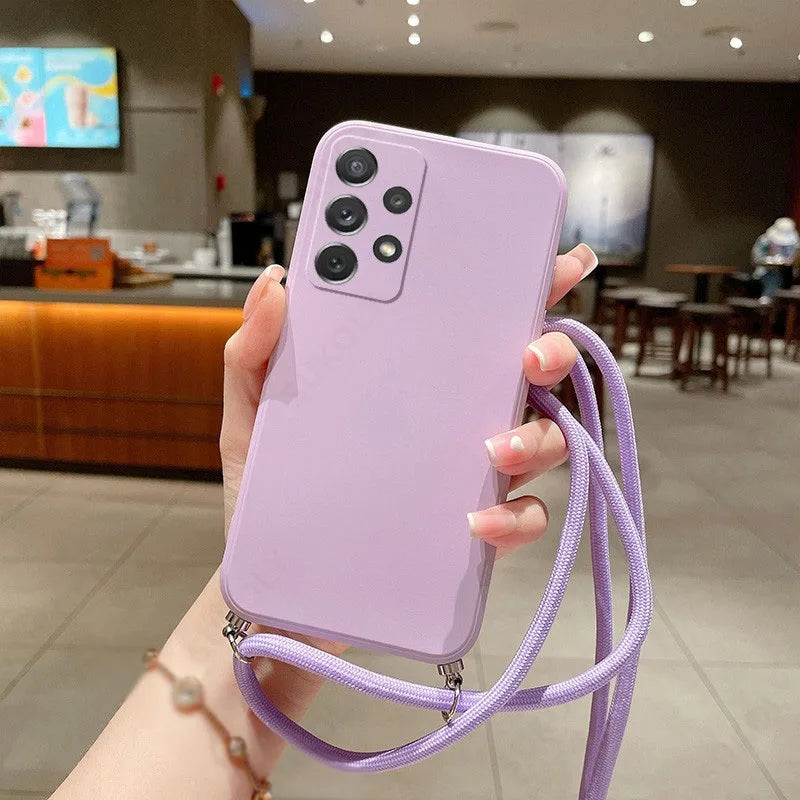 Crossbody Lanyard Galaxy Case