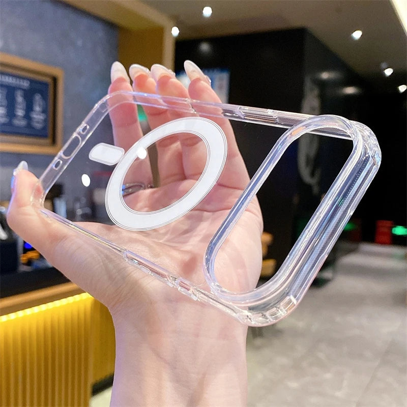 Transparent MagSafe Hard Case