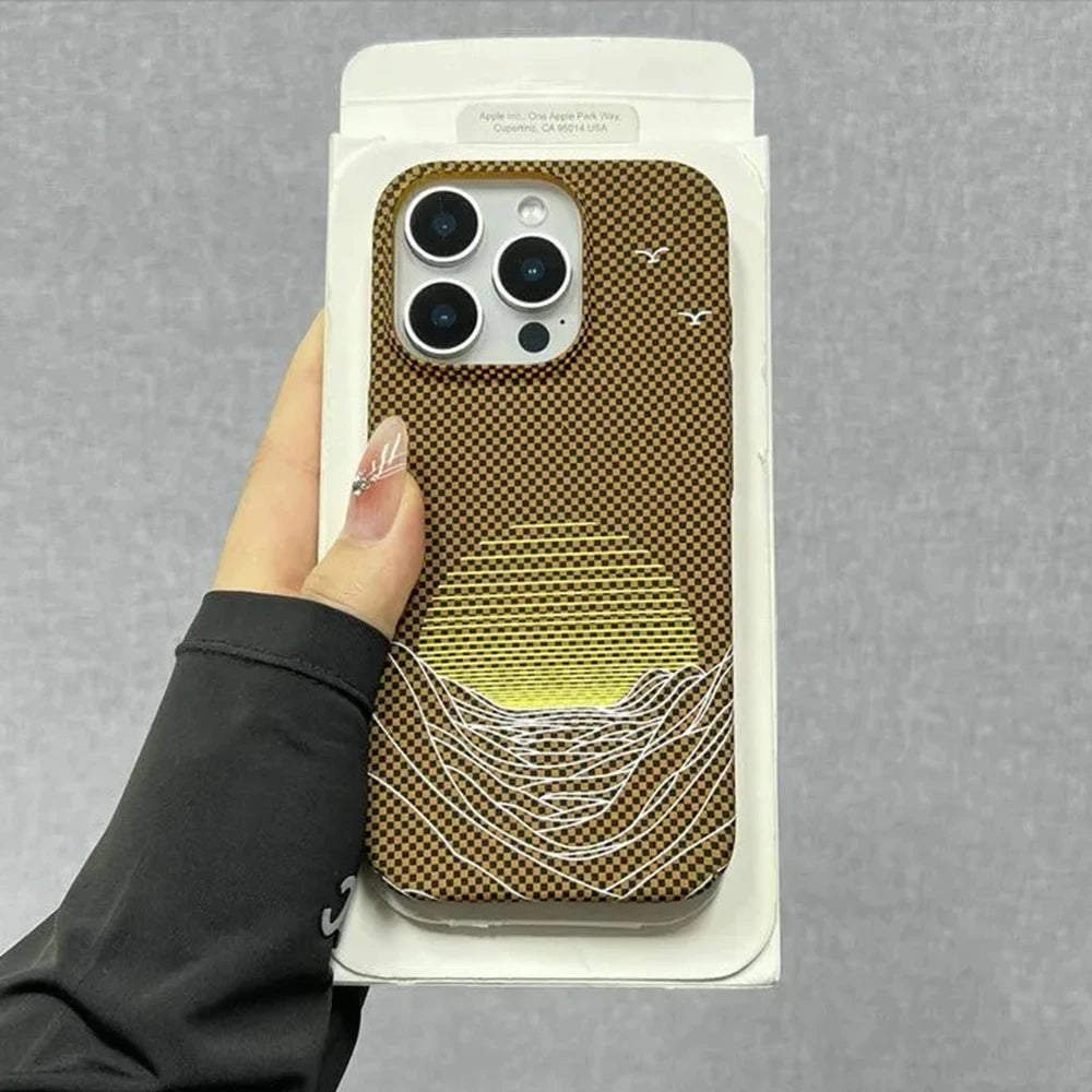 Slim Carbon Fiber Pattern Case