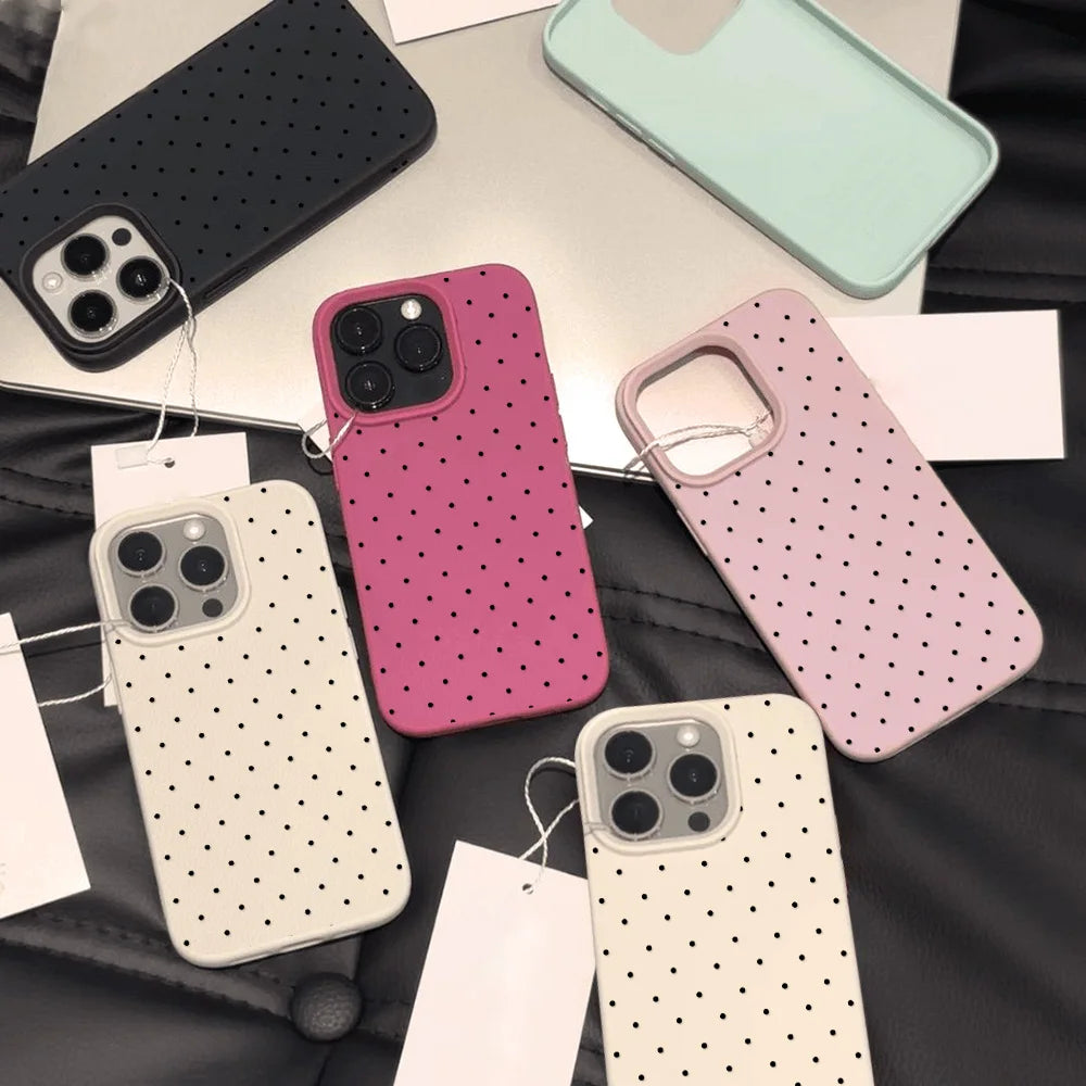 Silicone Candy Polka Dot Case