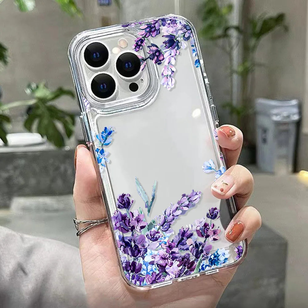 Floral Clear Silicone Case