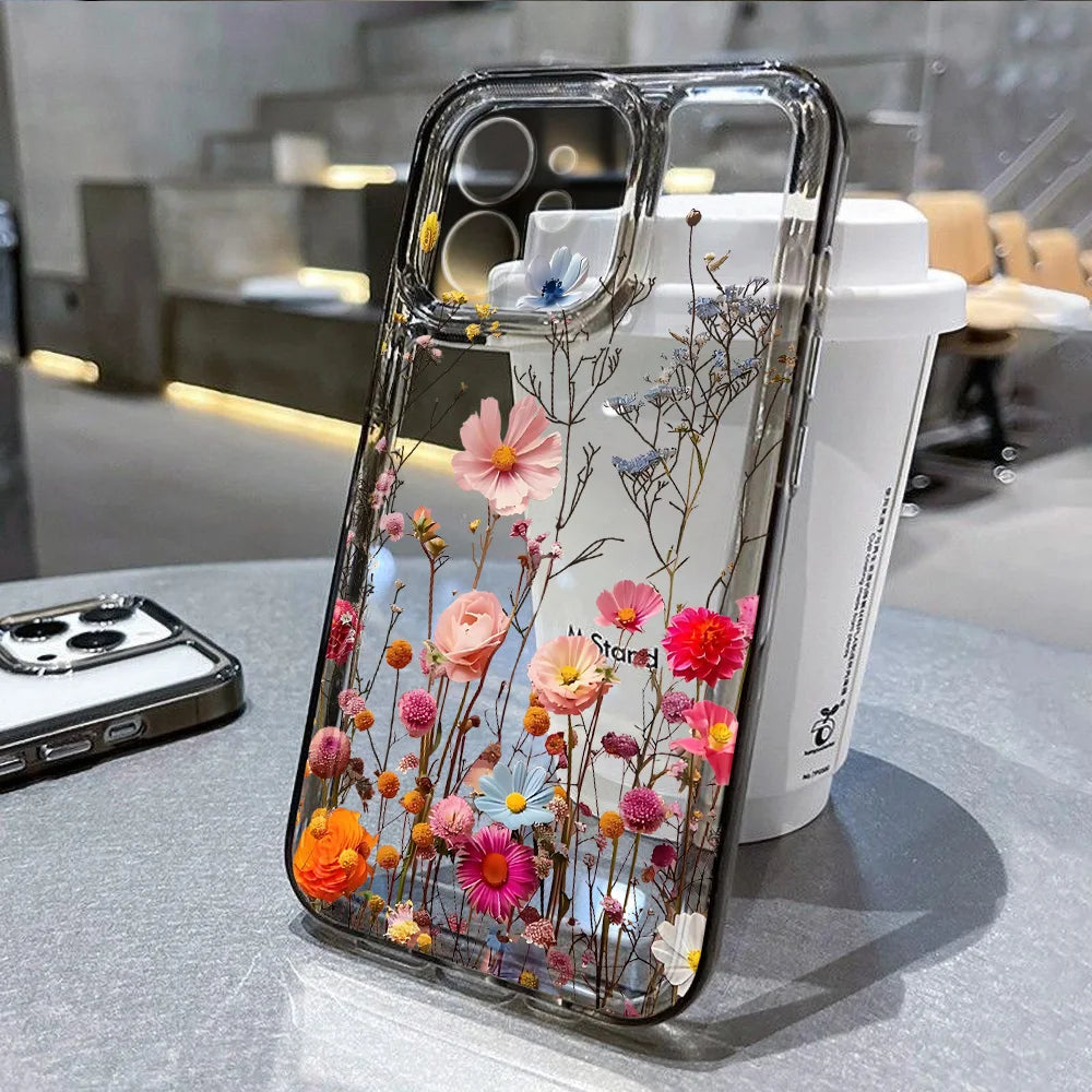 Floral Clear Silicone Case