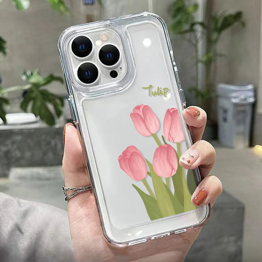 Tulip Bloom Clear Case