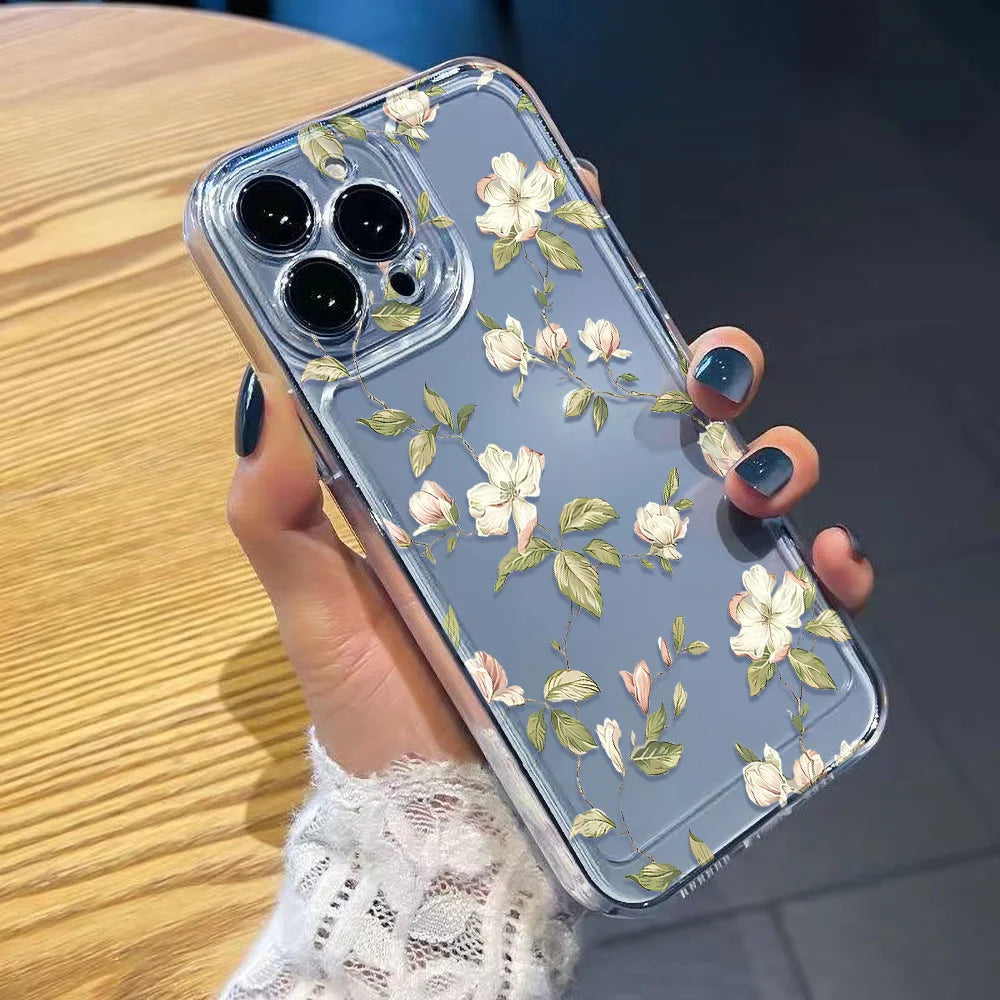 Floral Clear Silicone Case