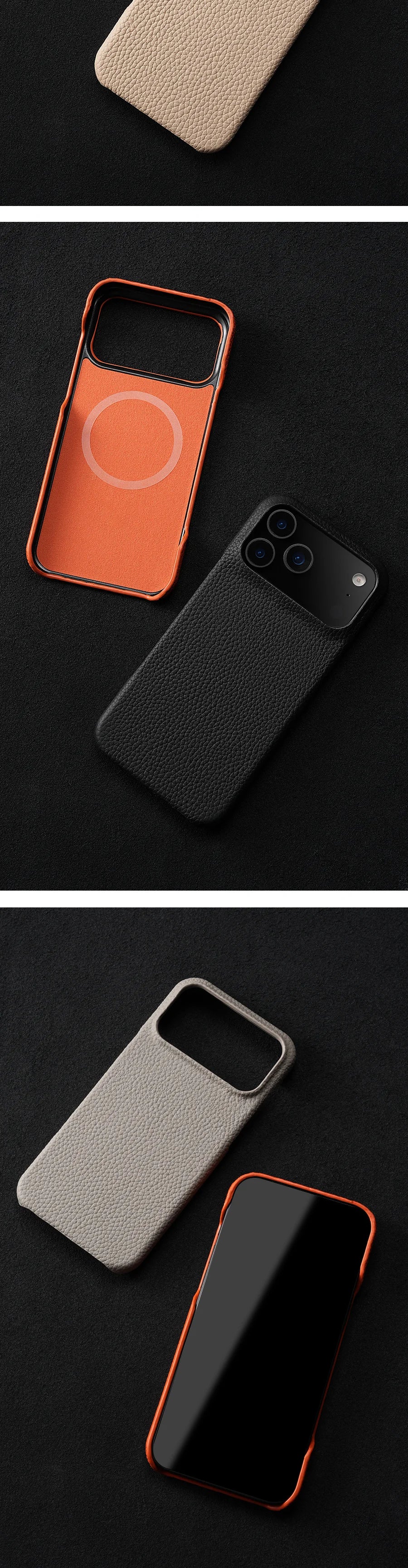 Luxury Natural Cowhide Leather Case