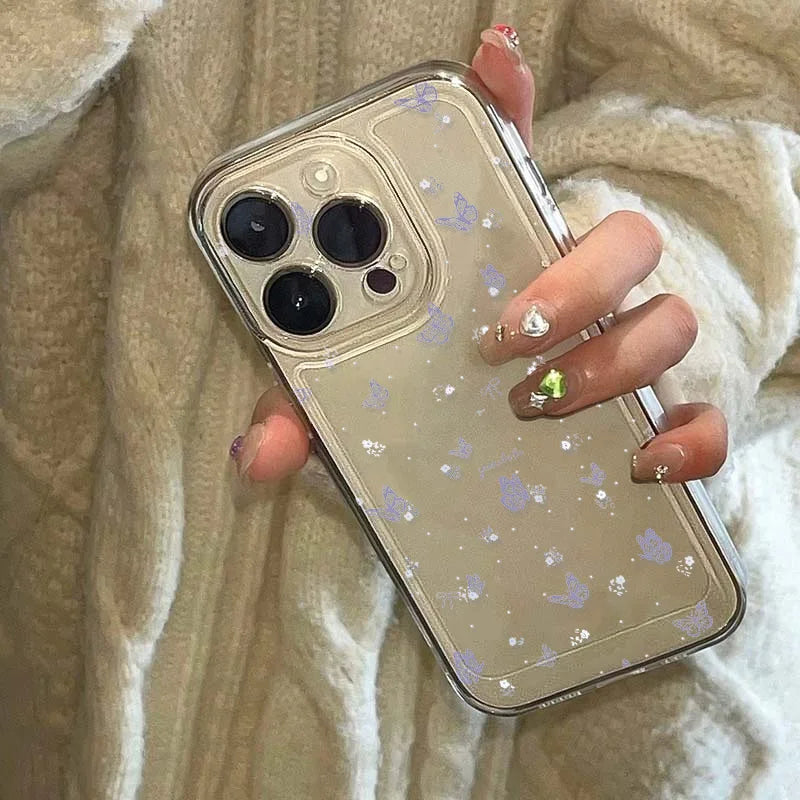 Crystal Butterfly Clear Case