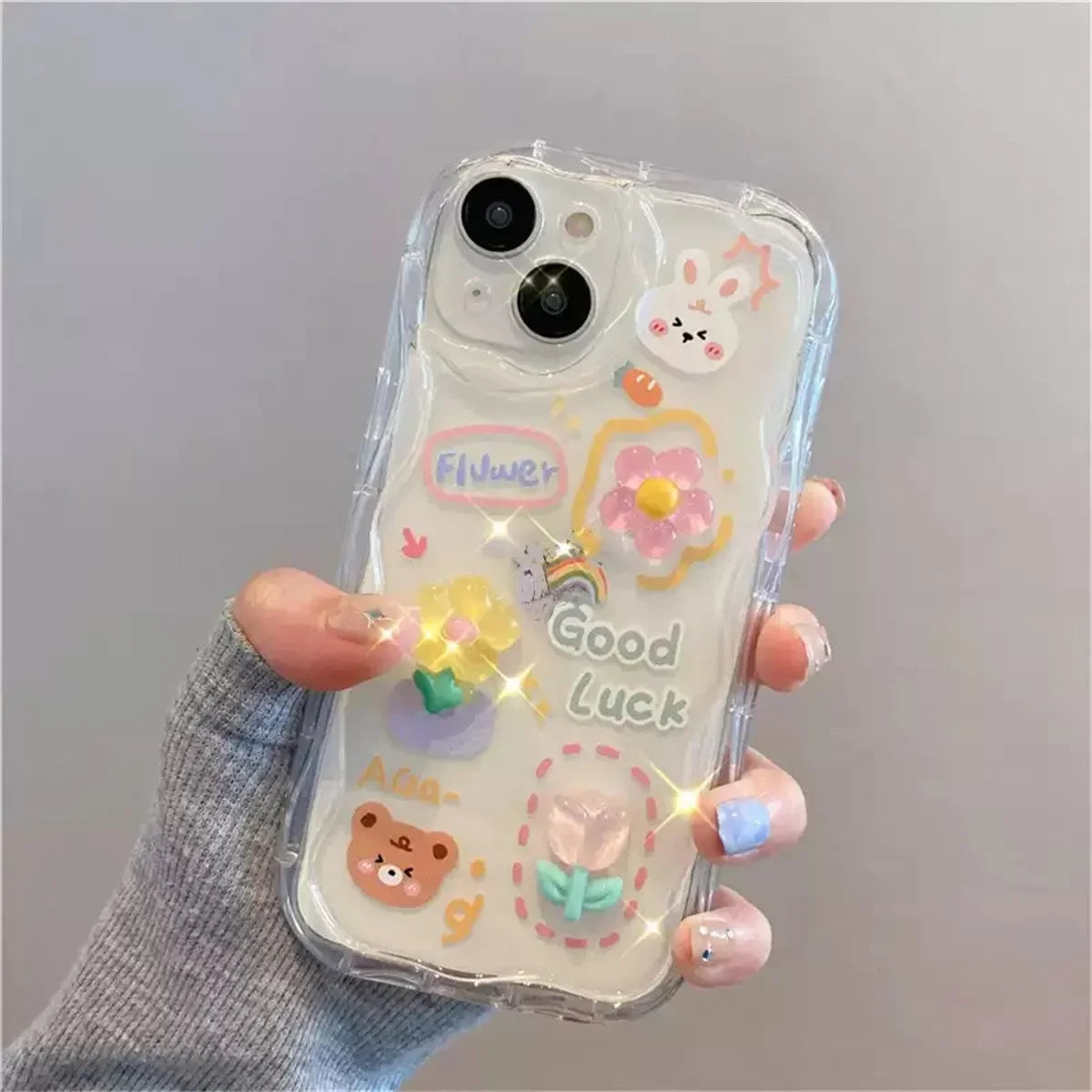 Bear Charm Lanyard Case