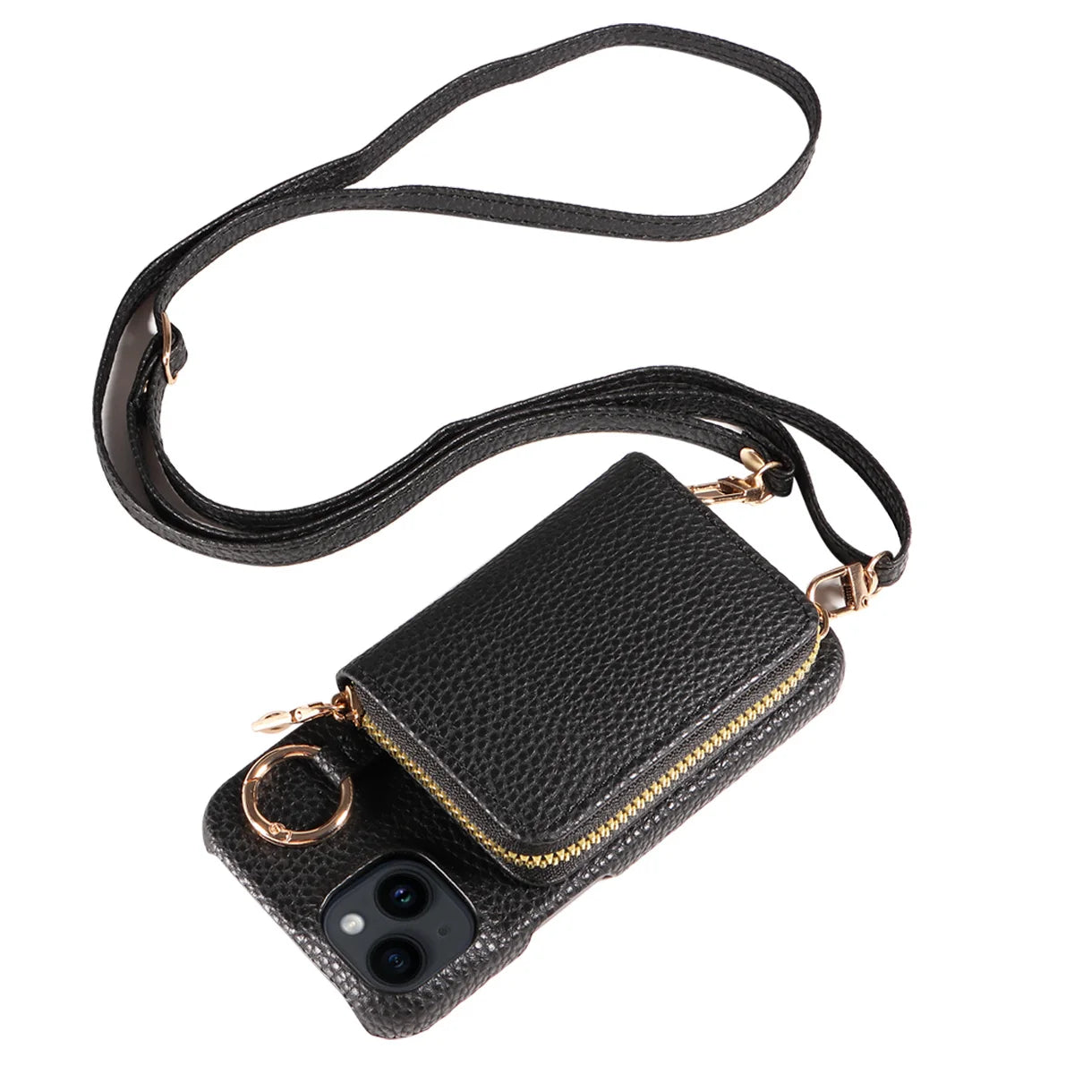 Faux Crossbody Wallet Case