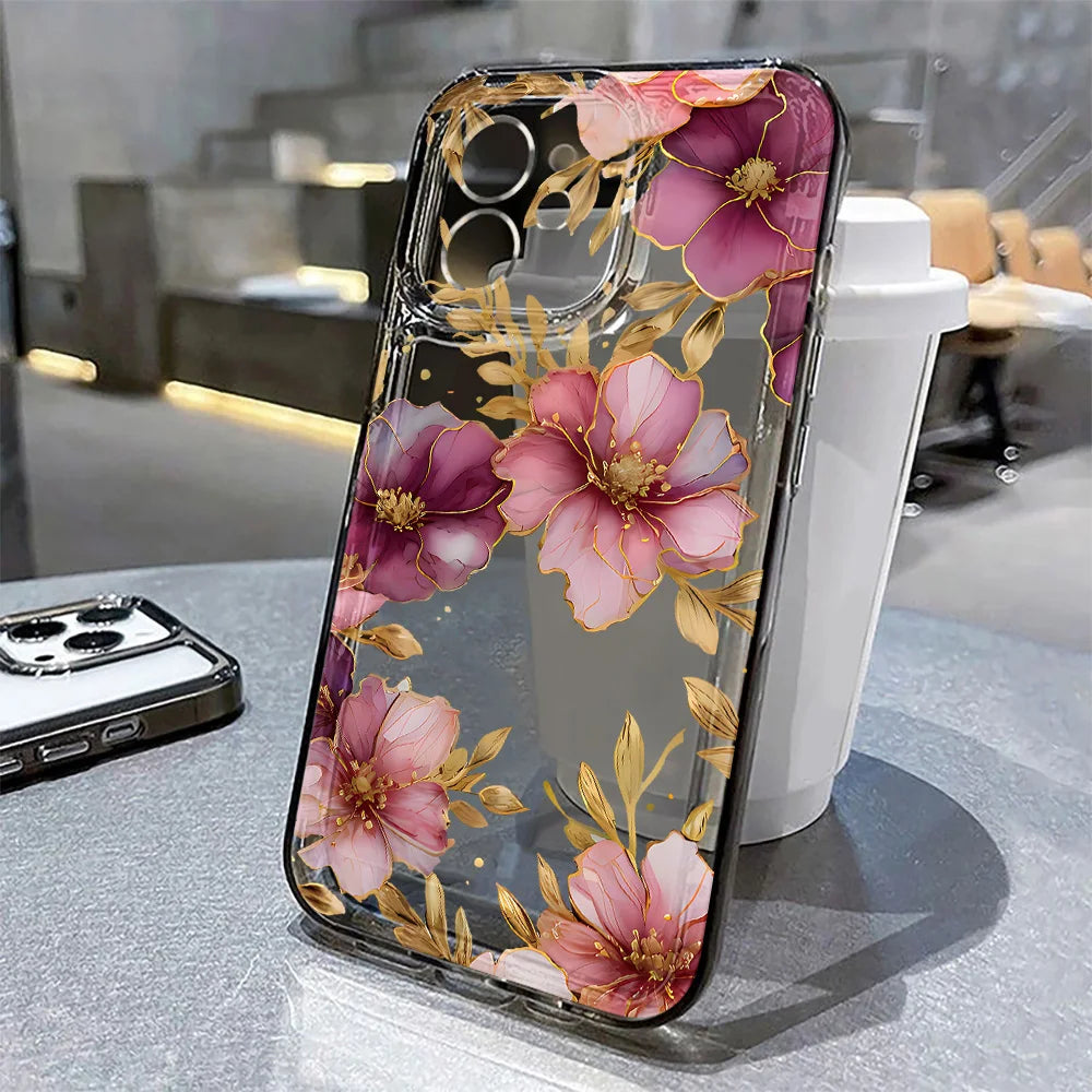 Floral Clear Silicone Case