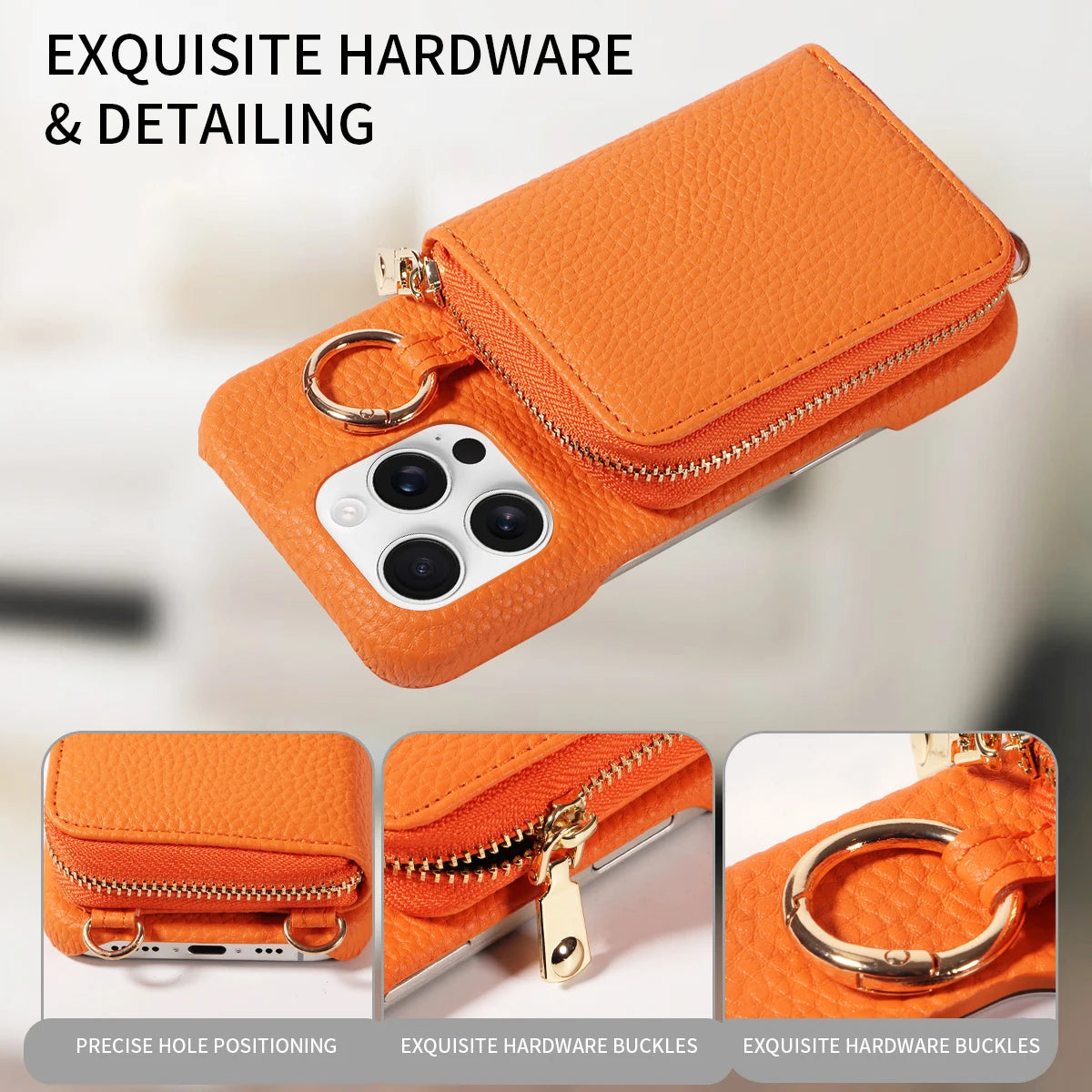 Faux Crossbody Wallet Case