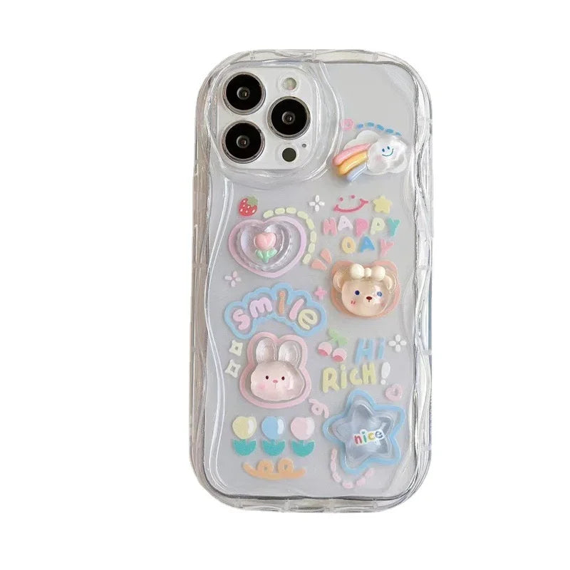Bear Charm Lanyard Case